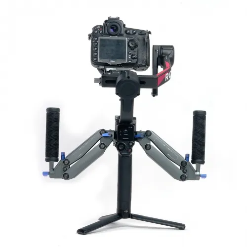 Ares-se Universal Gimbal Z Axis Spring Dual Handle Grip with Nato Clamp for DJI RS2 RS3 RS3PRO RS4 RS4PRO