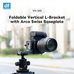 VH-1AS Foldable Vertical L-Bracket and Baseplate with Arca Swiss Bottom Plate
