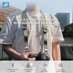3 in 1 Convertible Magnetic Buckle Wrist&Shoulder Strap System