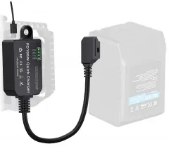 PD100 V Mount Battery Port to USB C Adapter Bidirectional Quick Charging Cable