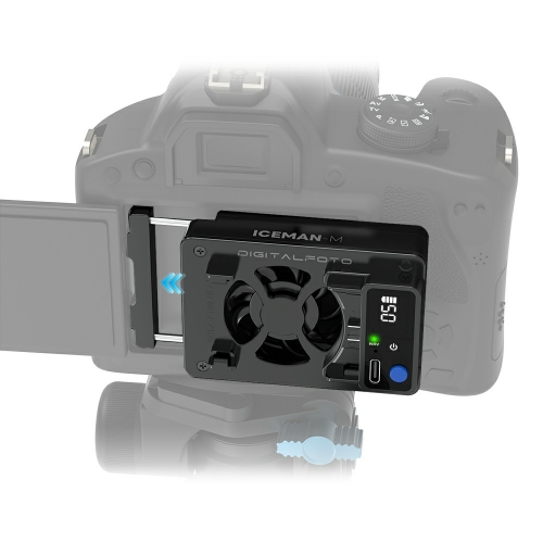 ICEMAN-M Camera Cooling Fan with NP-FZ100 Battery Mount