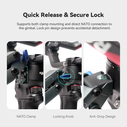 ARES-SE Universal Gimbal Z Axis Spring Dual Handle Grip with Nato