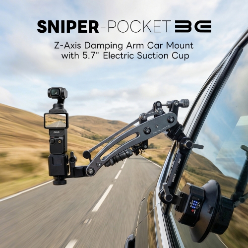 SNIPER-POCKET3E Z-Axis Spring Arm with 5.7" Electric Suction Cup