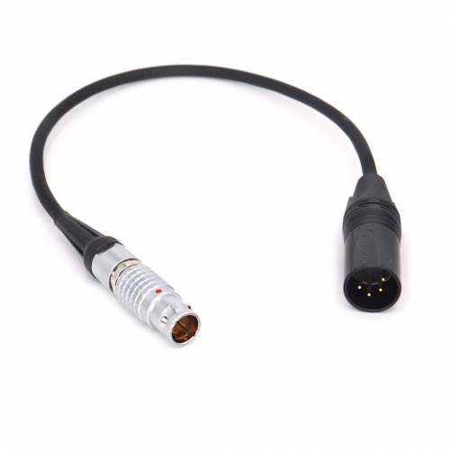 AR261 3 Pin Male Lemo to 4 Pin Male XLR 16-24V Power Cable