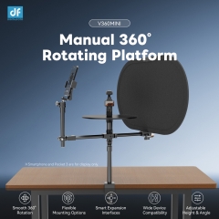 V360MINI MINI Manual 360 Rotating Spinning Plateform with Table Clamp for Smartphone and Small Cameras