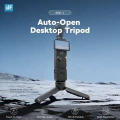 POP-1 AUTO-OPEN DESKTOP TRIPOD Quick-Deploy Support for OSMO Pocket 3, Smartphone & Compact Cameras