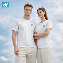 FTW DIGITALFOTO Brand White T-Shirt with Fashion Design