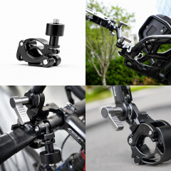 SNIPERPOCKET-BIK Motorbycle Clamp with Nato Rail Z-Axis Mini Spring Arm for DJI Osmo Pocket Action Camera Insta 360