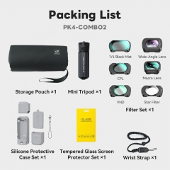 6 Filters + Silicone Case + POP-1 Tripod + Wrist Strap + Carry Case + Tempered Glass