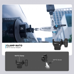 CLAMP-NATO Nato Clamp with DIGITALFOTO IRON-311QD Magic Arm Mounting Hole