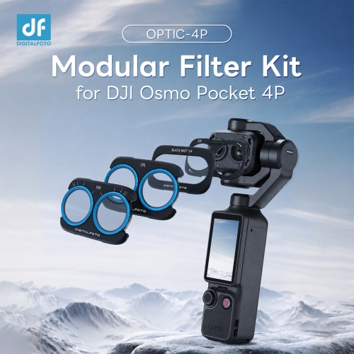 OPTIC-4P Variable ND, Black Mist 1/4, and CPL 3 in 1 Piece Filter Set for Osmo Pocket 4P