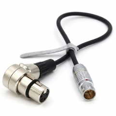Lemo 4Pin Male to XLR 4-Pin Female Power Adapter for Steadicam M2 Sony Venice Camera