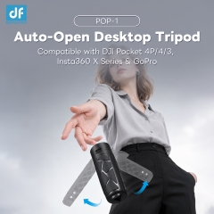 POP-1 AUTO-OPEN DESKTOP TRIPOD Quick-Deploy Support for OSMO Pocket 3/OSMO Pocket 4, Smartphone & Compact Cameras