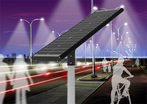 Solar street lights help cities improve safety