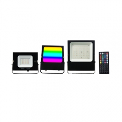 RGB IR infrared remote control floodlights 40W 60W 80W 100W ETL 5 years warranty, 100-277VAC