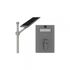 Lampadaire extérieur étanche IP65 50W tout en un lampadaire solaire