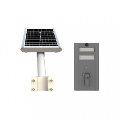 Farola LED todo en uno de energía solar de aluminio impermeable IP65 100w