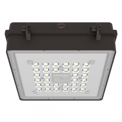 Luz LED para toldo a prueba de explosiones de estación de servicio con certificación ETL DLC de la serie CPXW, 60W-120W, 130-150lm / W, 5 años de garantía