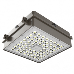 CPXW série ETL DLC listado luz do dossel à prova de explosão do posto de gasolina, 60W-120W, 130-150lm/W, 5 anos de garantia