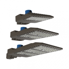 277-480VAC ETL DLC Listado de luminaria LED Shoebox de 300W, 130lm / w, 5 años de garantía, 2850K-6800K, SMD2835, Ra> 70