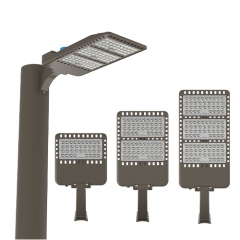 60W-300W shoebox lights with round pole mount bracket