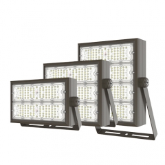 LED-Flutlicht der ARF-Serie, UL/cUL/DLC 5.1-gelistet/TÜV, 50 W–500 W, 5–10 Jahre Garantie, 100–480 VAC, 140–160 lm/W