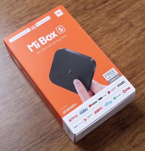 Descodificador TV Xiaomi MI BOX S Google Home APP Negro