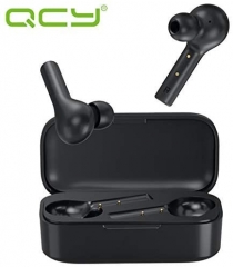 QCY T5 True Wireless Earbuds with Charging Case, TWS 5.0 BT Headphones with Noise Cancellation Mic, Touch Control, Compatible for iPhone, Android and