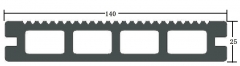 Traditional WPC Decking 25*140mm