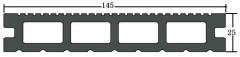 Traditional WPC Decking 25*145mm