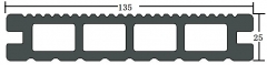 Traditional WPC Decking 25*135mm