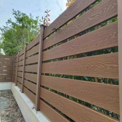 3D Wood grain WPC fence