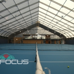 Sports Tent on Tennis Court