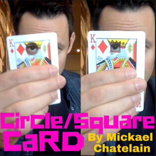 Square Circle Card by Mickael Chatelain