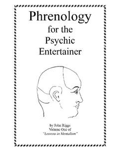 Phrenology for the Psychic Entertainer By John Riggs