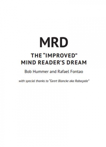 The Improved Mind Reader's Dream by Bob Hummer