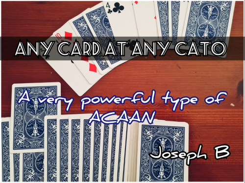 ANY CARD AT ANY CATO by Joseph B