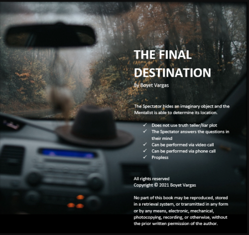 The Final Destintion (eBook) by Boyet Vargas