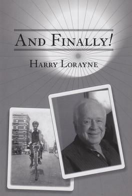 And Finally! by Harry Lorayne