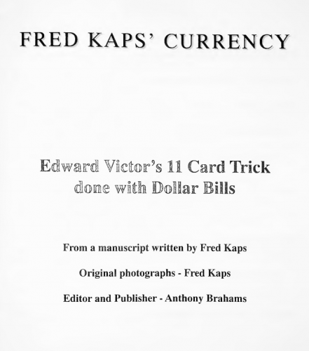 Currency by Fred Kaps