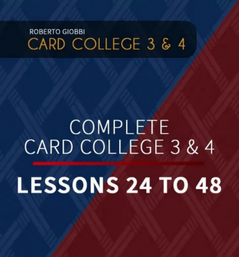 Roberto Giobbi - The Complete Card College 3 & 4