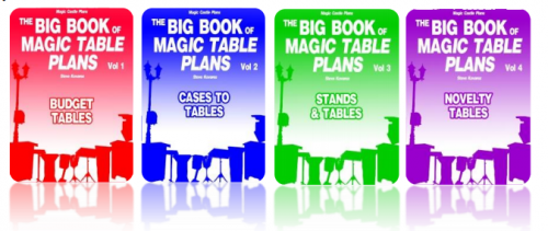 The Big Book of Magic Table Plans by Steve Kovarez vol 1-5