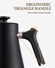 Ulalov Gooseneck Electric Kettle, 0.9L Fast Boiling Hot Water Kettle, Stainless Steel Electric Tea Kettle, 1200W Pour Over Kettle for Coffee&Tea, Leak-Proof, Auto Shutoff, Anti-dry