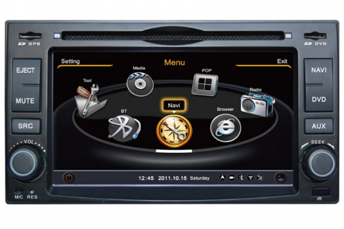 Kia Universal Double Din Aftermarket Navigation DVD Player