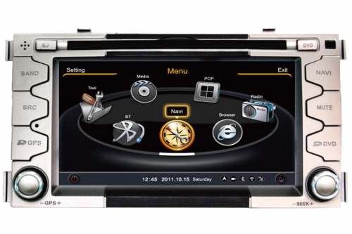 Kia Soul 2008-2012 Aftermarket Navigation DVD Player