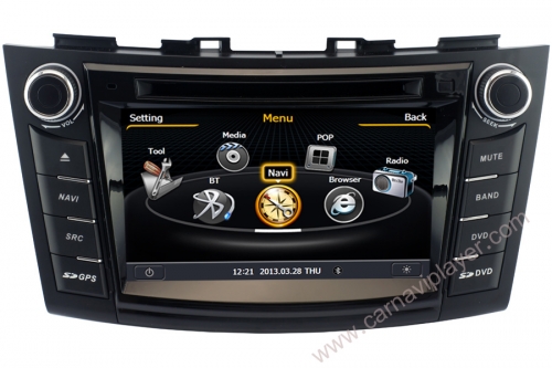 Suzuki Swift 2011-2013 Aftermarket Navigation DVD Player