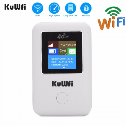 KUWFI smart mini  4G Wifi Router Portable 3G/4G SIM Card Router Unlocked Portable Pocket Wi-fi Hotspot Card Wi-fi Router With Sim Card Slot  Mini Port
