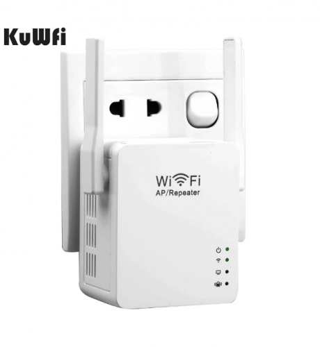 KuWFi USB WiFi Repeater WiFi Range Wifi Extender With Micro USB2.0 Port 5V/2A Support Booster and AP Mode EU US UK AU Plug
