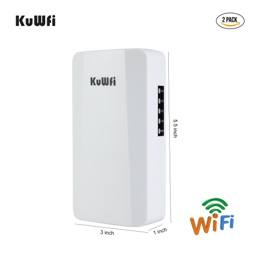 kuwfi outdoor wifi wireless router bridge 2.4g ap 1km long range 300mbps wireless cpe router with 1*10/00m lan port 1pc/2pcs