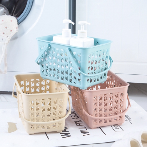 Thick desktop storage basket plastic bamboo pattern storage basket bath